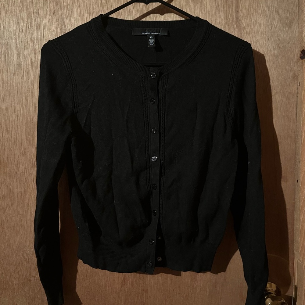 White House Black Market Classic Black Sweater